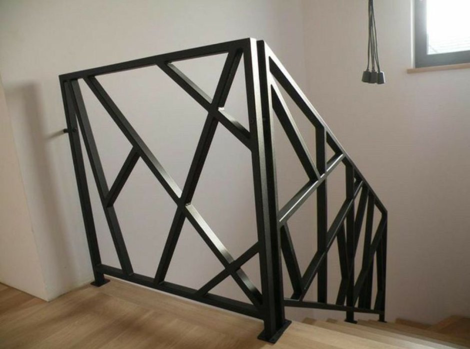 Ограждение лестницы лофт трубы