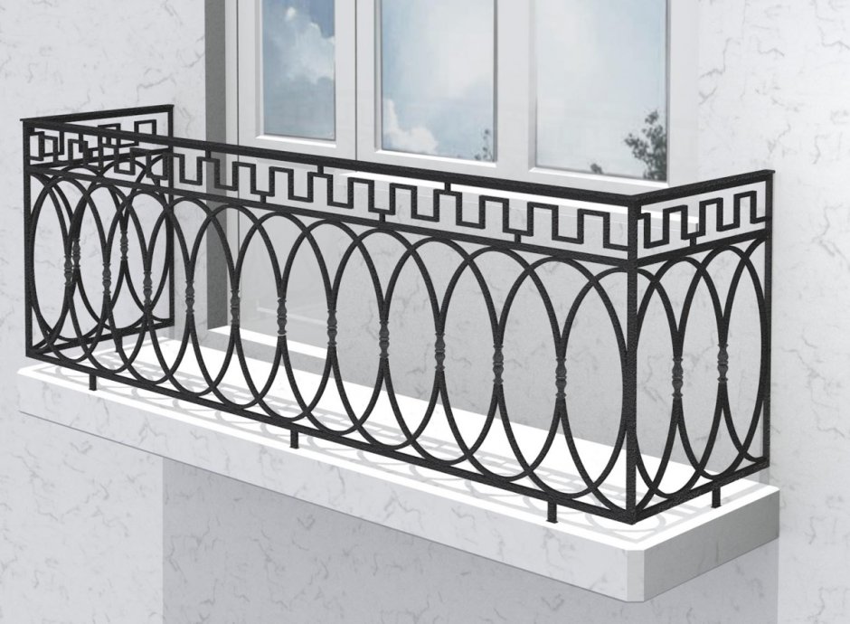 Балконные ограждения из металла