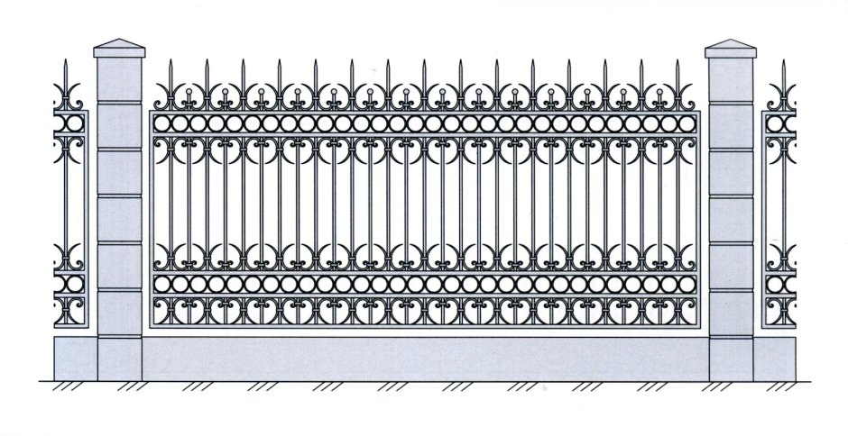 Забор ажурный металлический