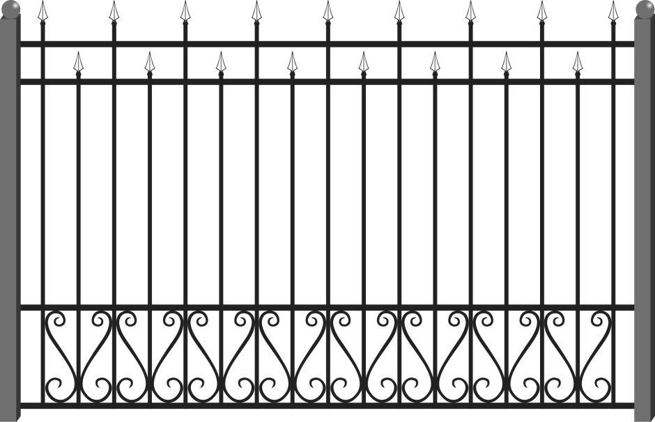 Ограждение сварное металлическое