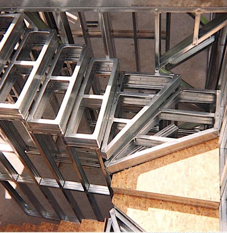 Перегородка гипсокартон стоечный профиль 100