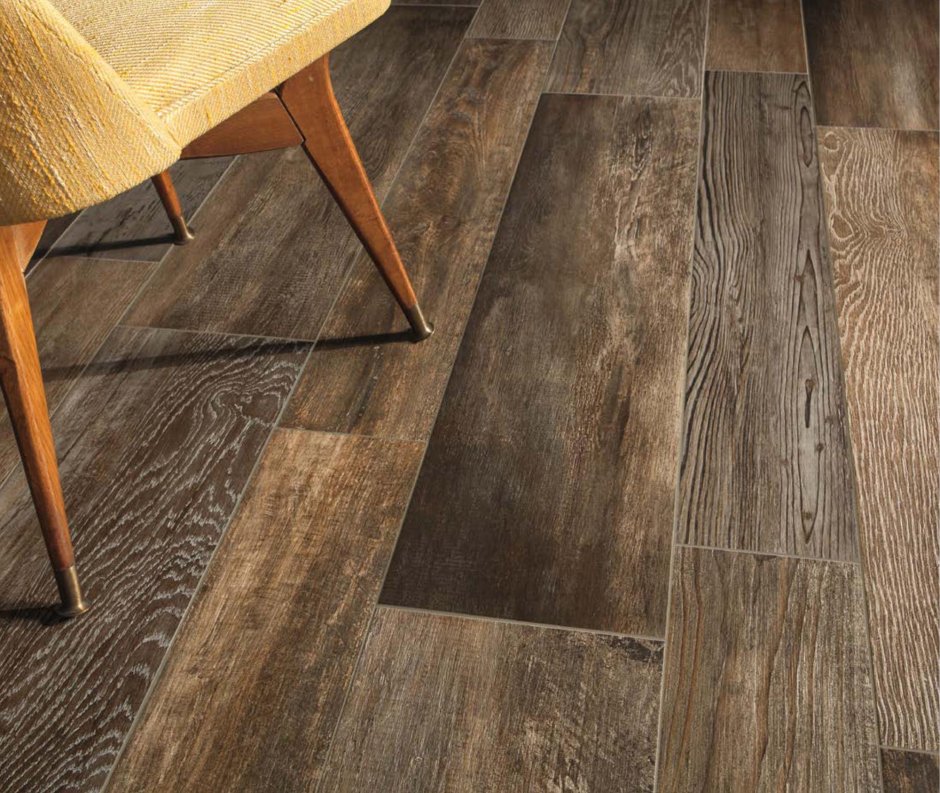 Turano керамогранит темно-коричневый 6064-0480 20х60