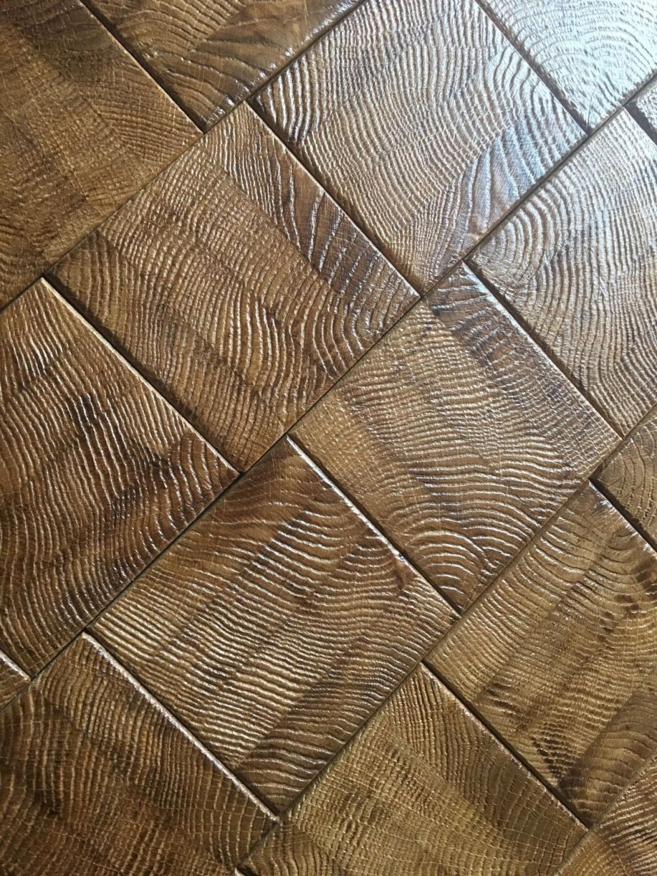 Напольная плитка из дерева