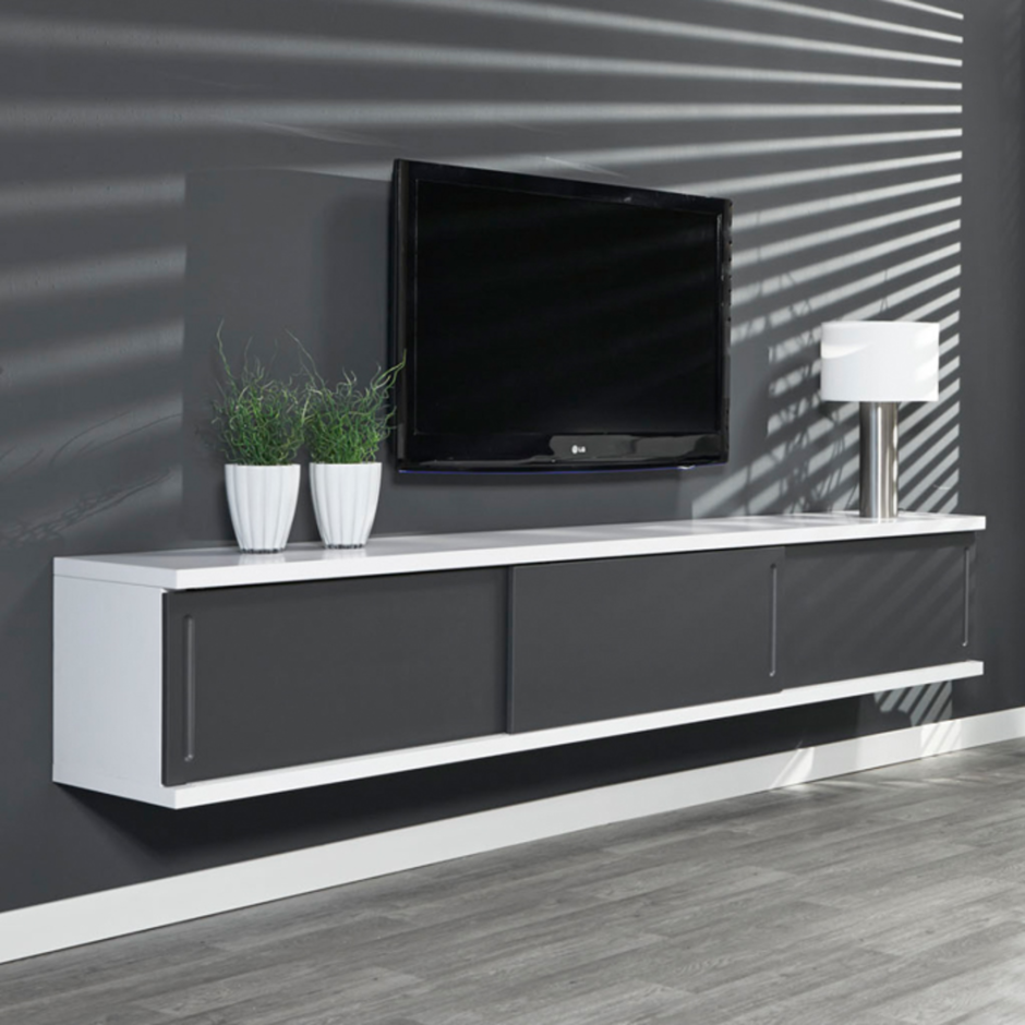 Подвесная тумба под ТВ С подсветкой