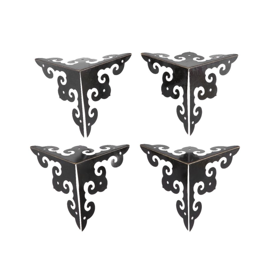 Уголок металлический 23х23х23 мм антик