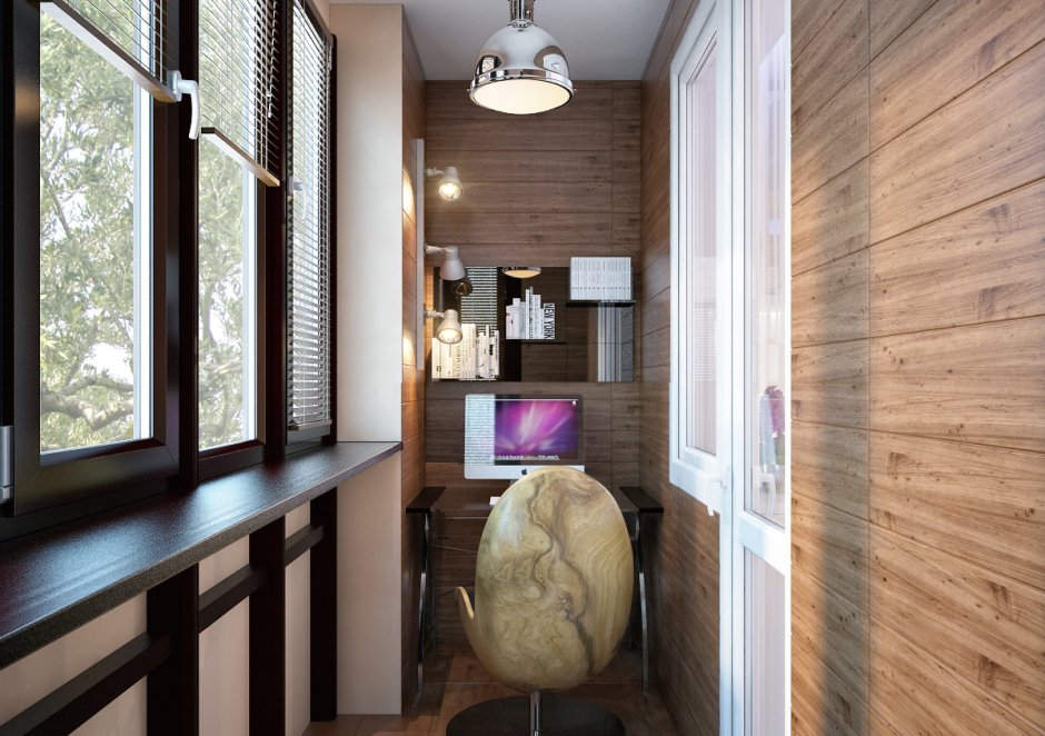 Внутренняя отделка балкона