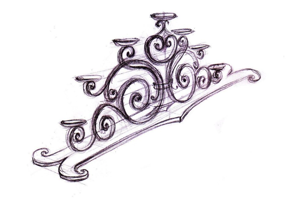 Эскиз изделия из металла