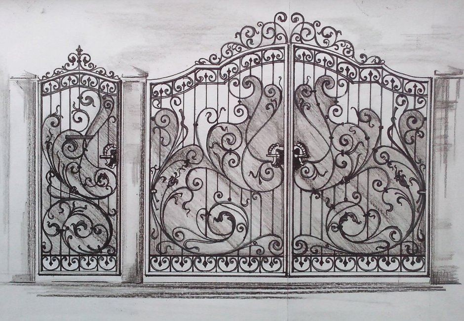 Эскизы кованых ворот