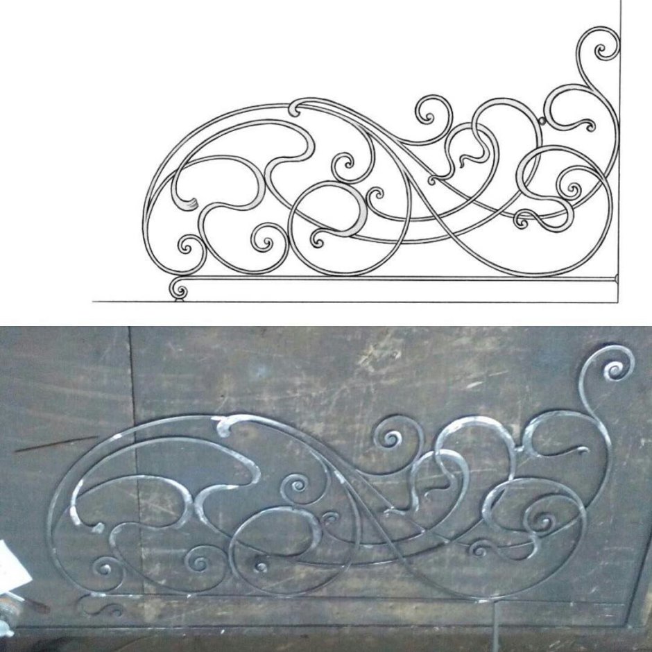 Узор перильный художественная ковка