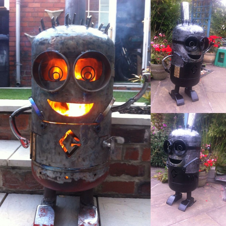 Печь из ГАЗ баллона Миньон