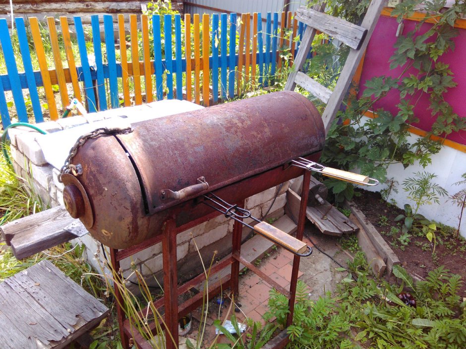 Барбекю из ресивера