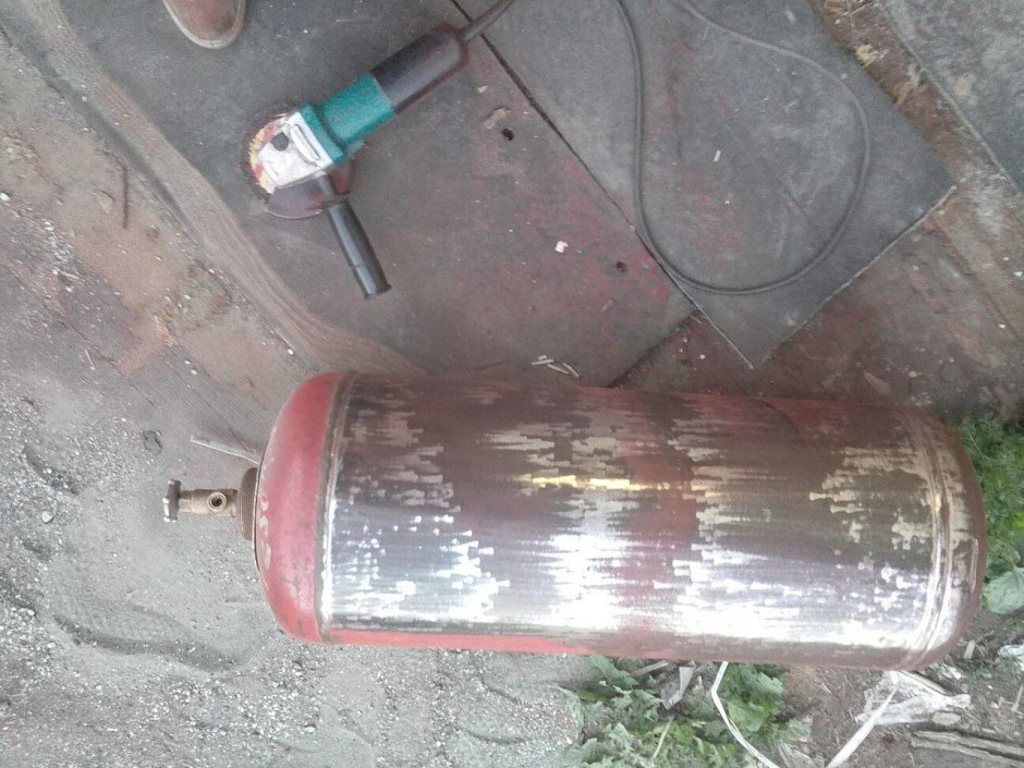 Теплообменник из баллона 50л