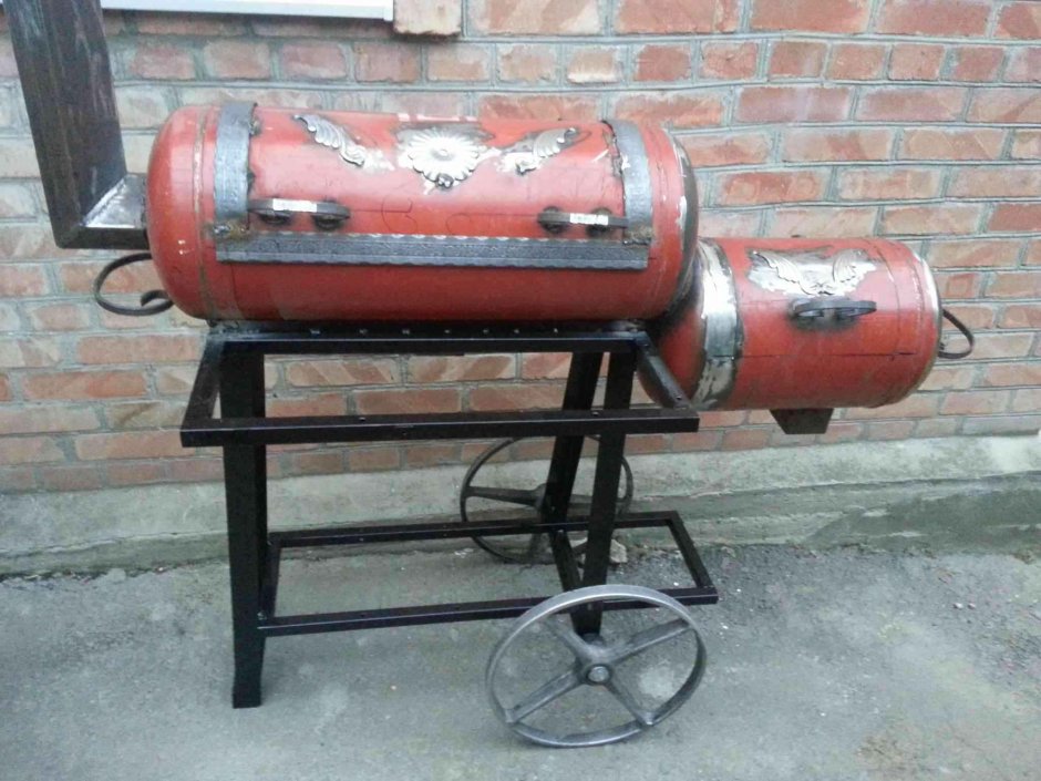Мангал из газового баллона 50л