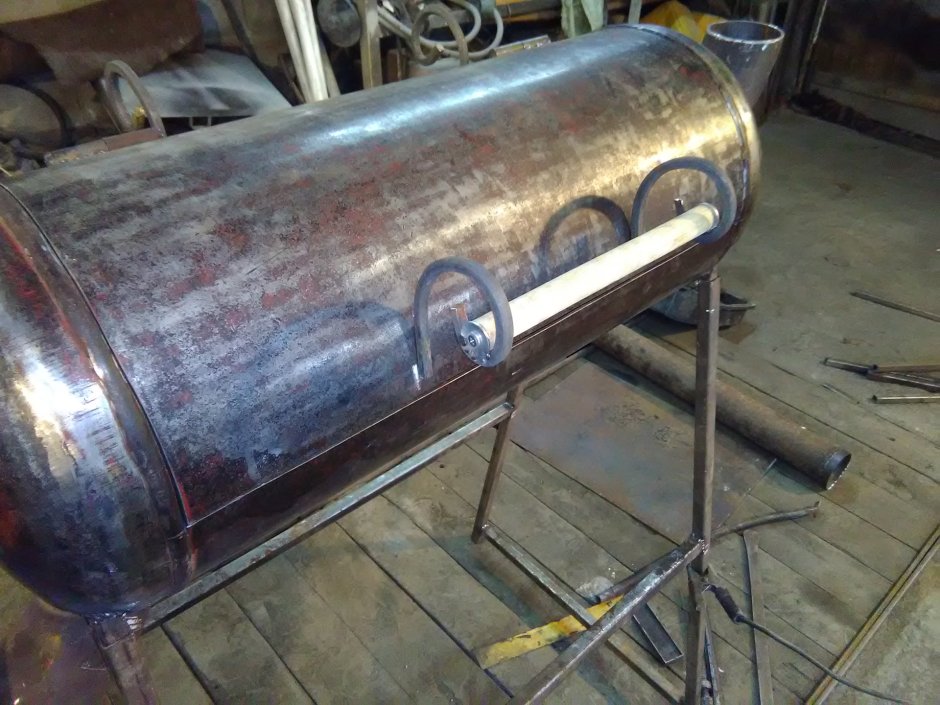 Ручка для мангала из газового баллона