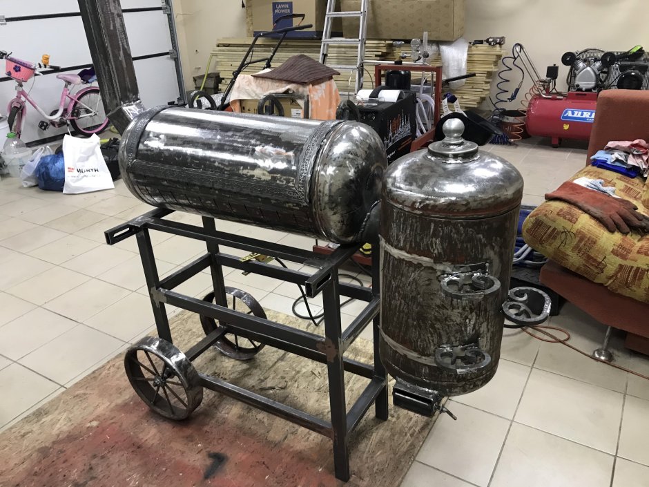 Смокер из газовых баллонов