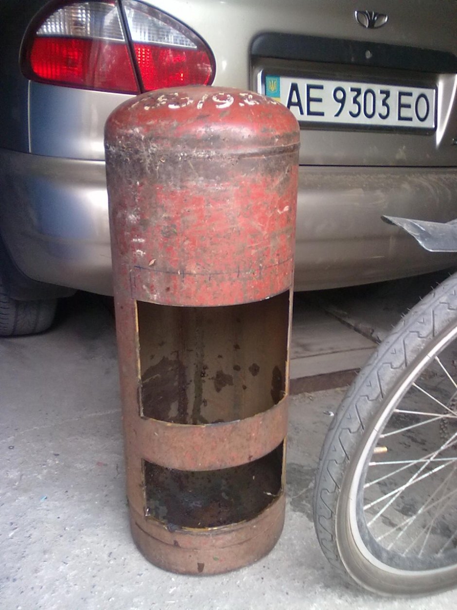 Буржуйка из газового баллона 50 л