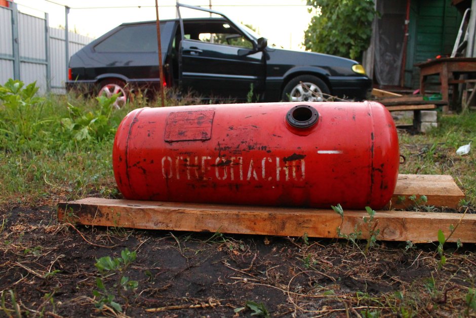 Мангал автомобиль из газового баллона