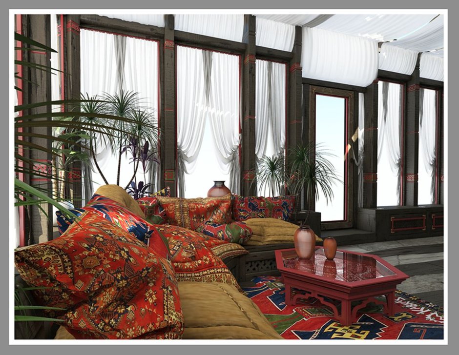 Веранда в Восточном стиле