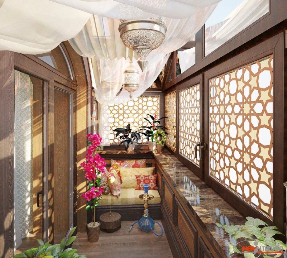 Лоджия в японском стиле