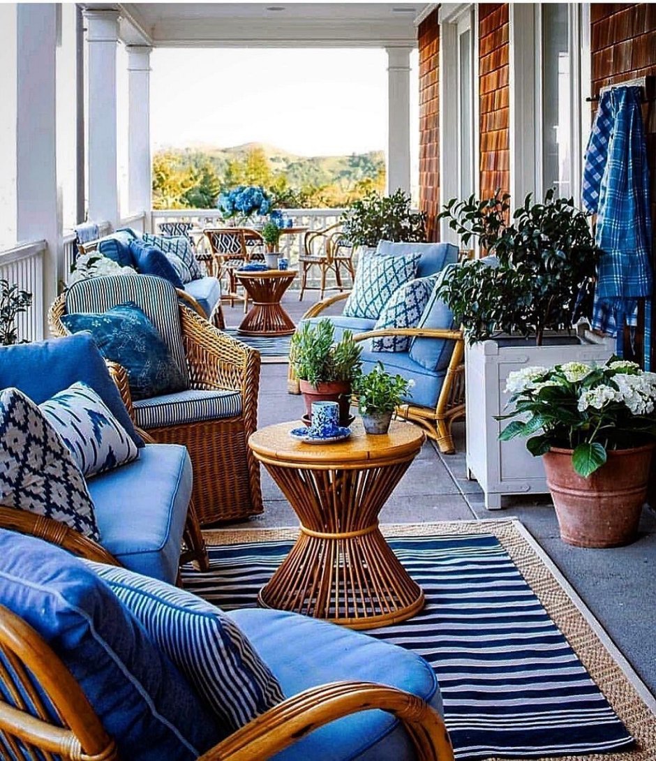 Веранда в морском стиле