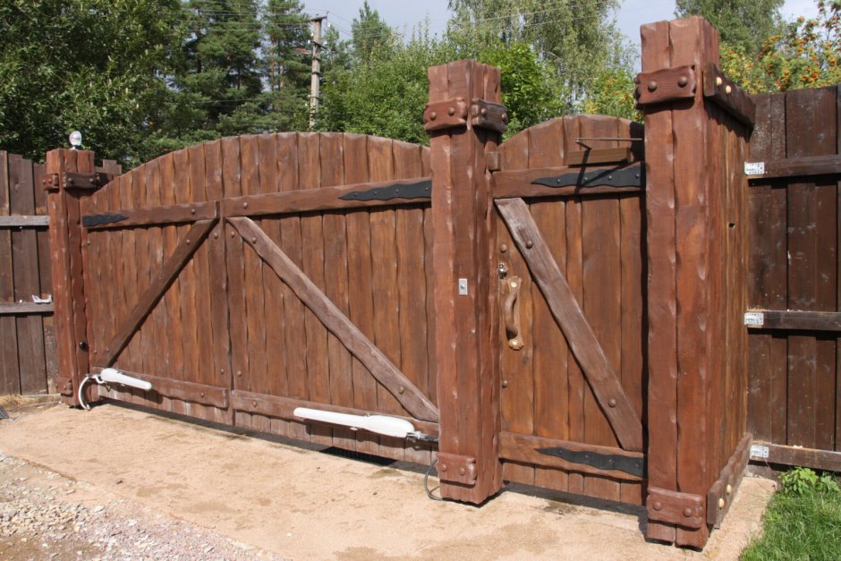 Каркас деревянных ворот