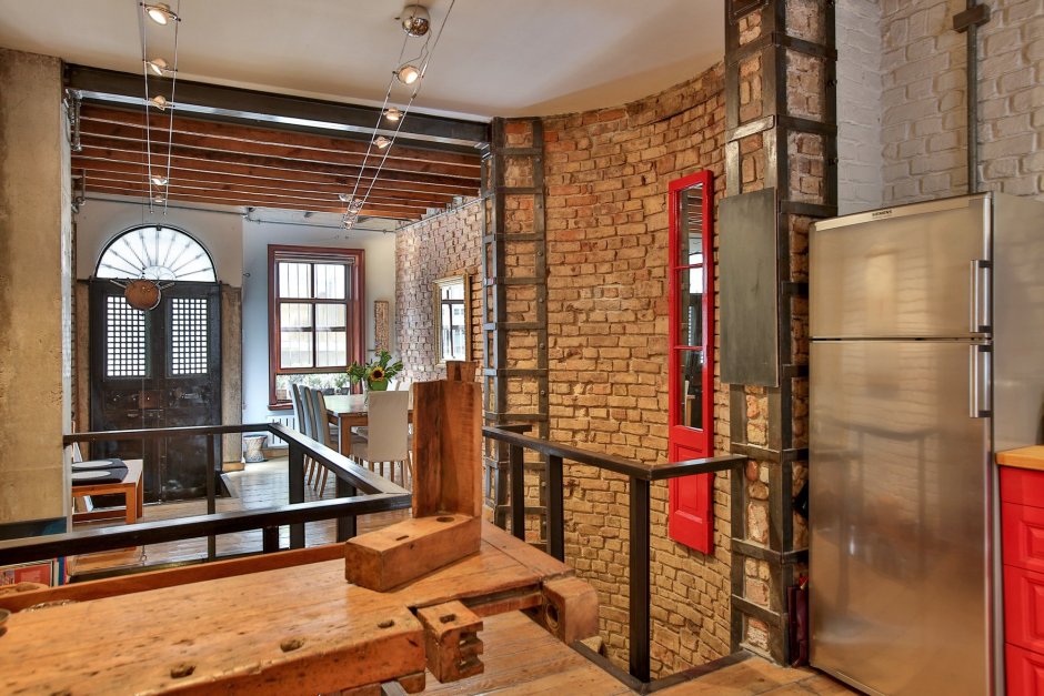 Кессонный потолок лофт