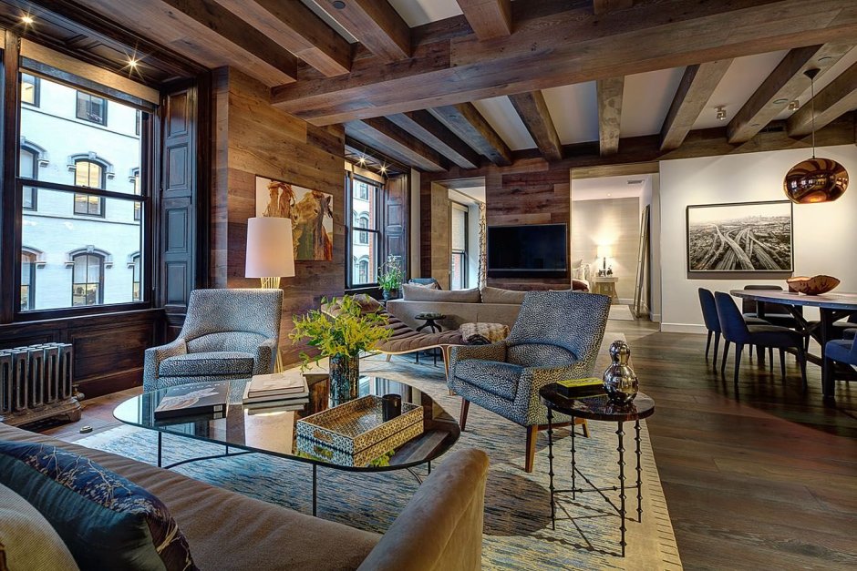 Балки в стиле лофт