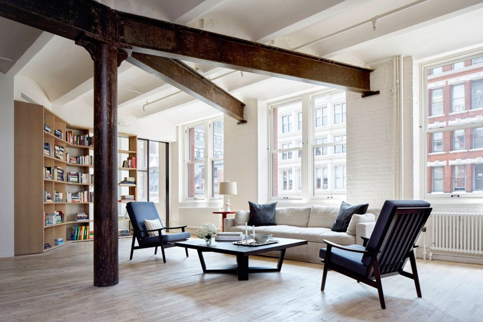 Лофт стальные балки