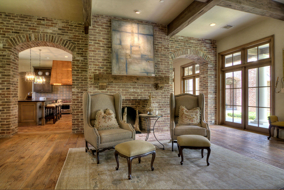 Летняя деревянная кухня лофт