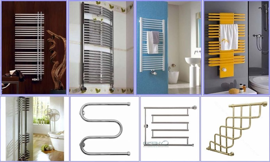 Расположение электрического полотенцесушителя в ванной