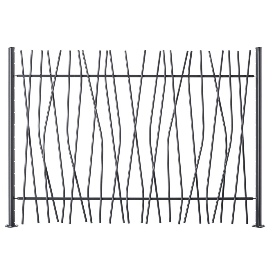 Ограждение из металлических прутьев