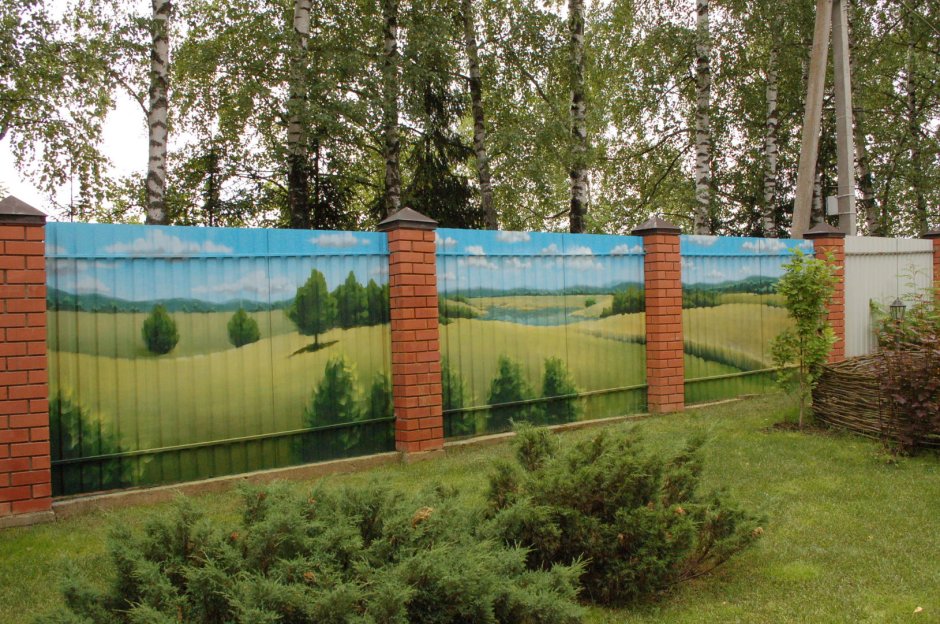 Мультяшные заборы