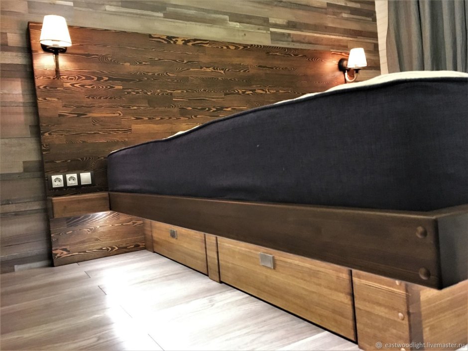 Парящая кровать лофт