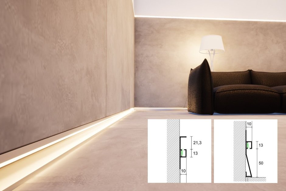 Плинтус из керамогранита для пола