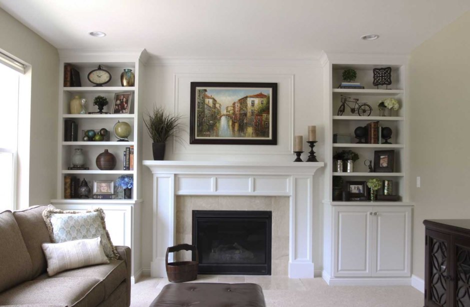 Книжный шкаф в нише