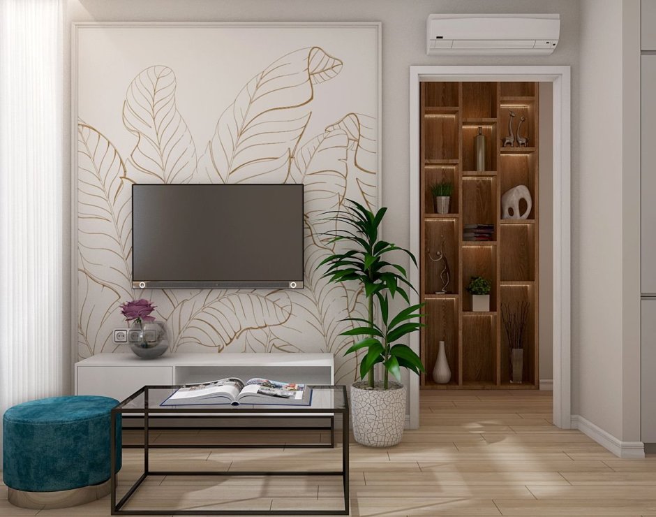 ТВ зона в спальне