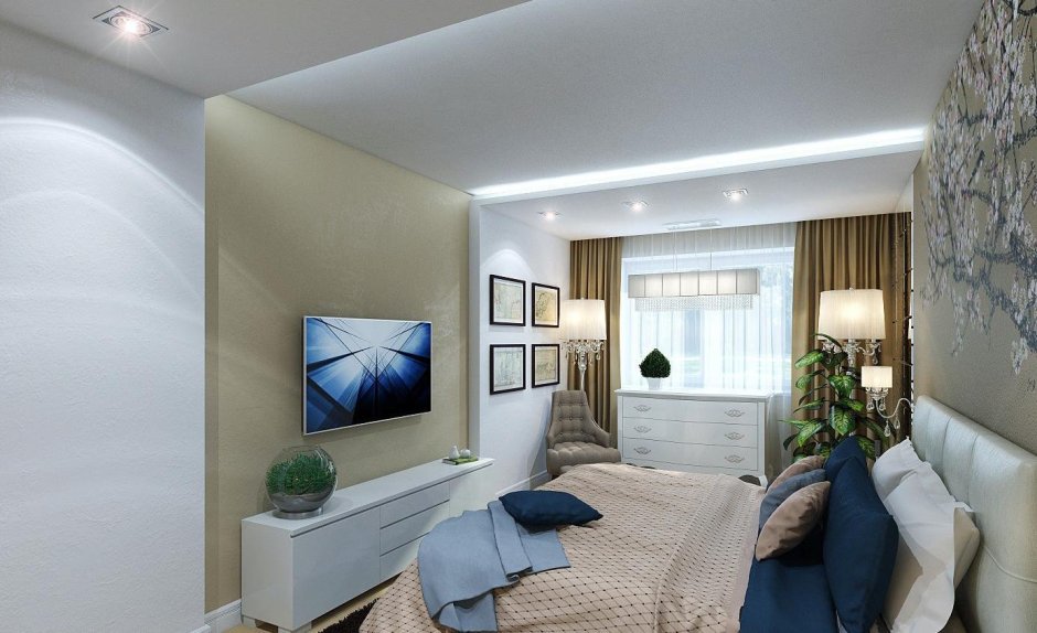 Гостиная с туалетным столиком