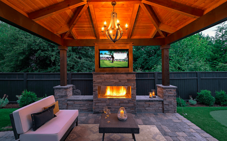 Беседки с мангалом 5на10м