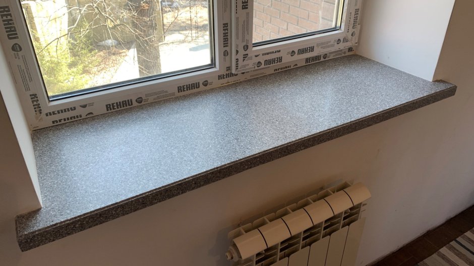 Подоконник из плитки керамической