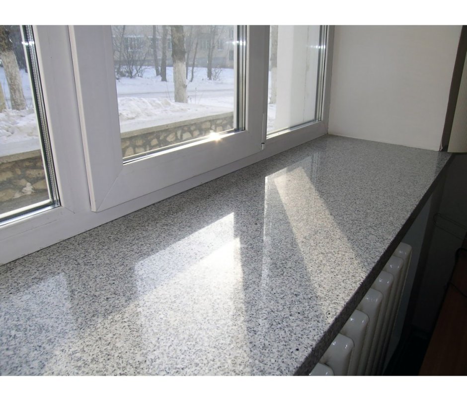 Жидкий керамогранит подоконник