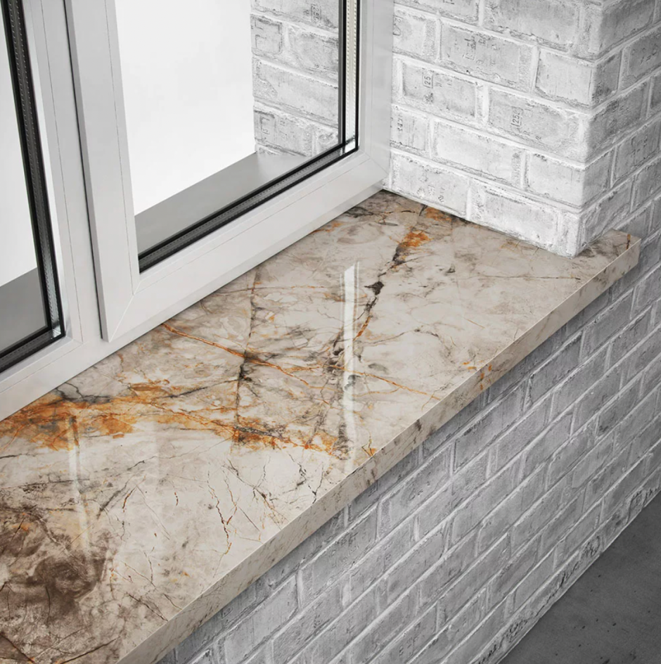 Подоконник и откосы из керамогранита