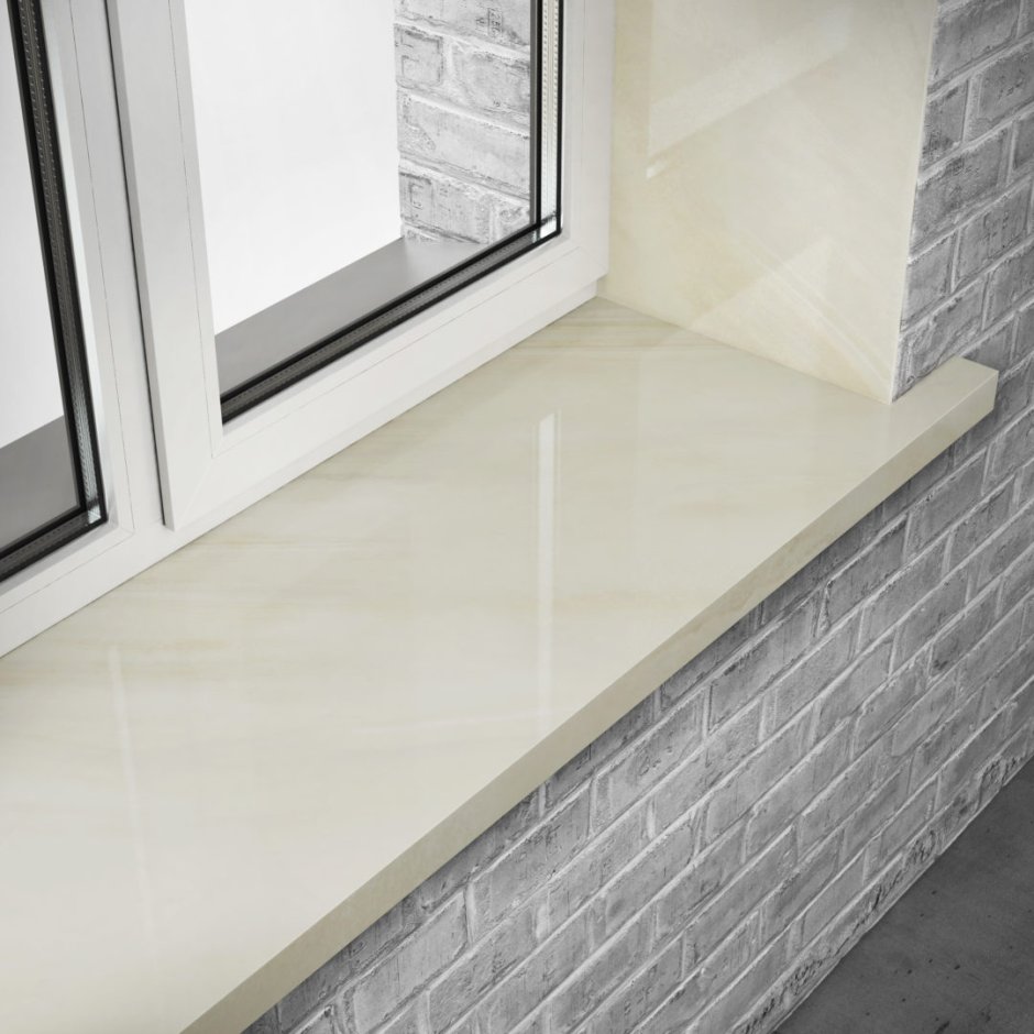 Подоконник из керамогранитной плитки