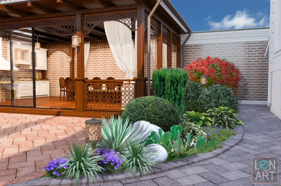 Въездная группа на участок