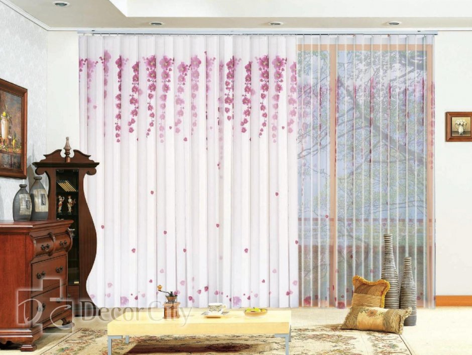 Тюлевые жалюзи вертикальные