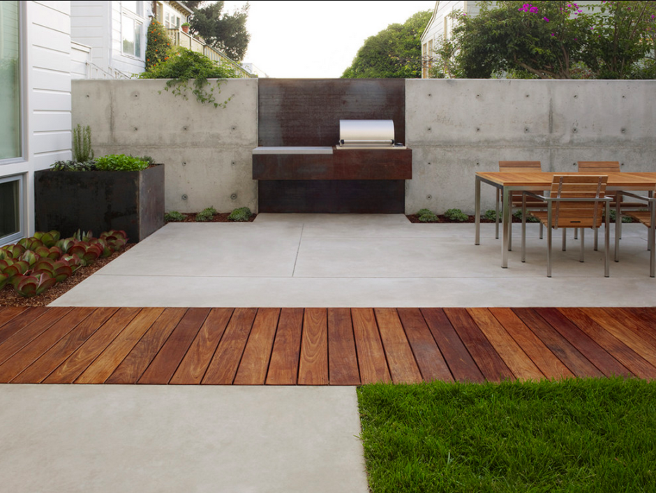 Бетонное патио