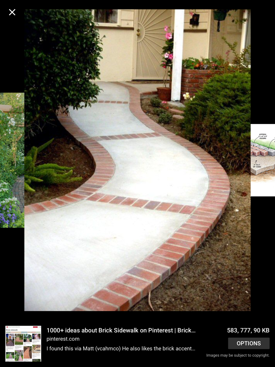 Красивые бетонные дорожки