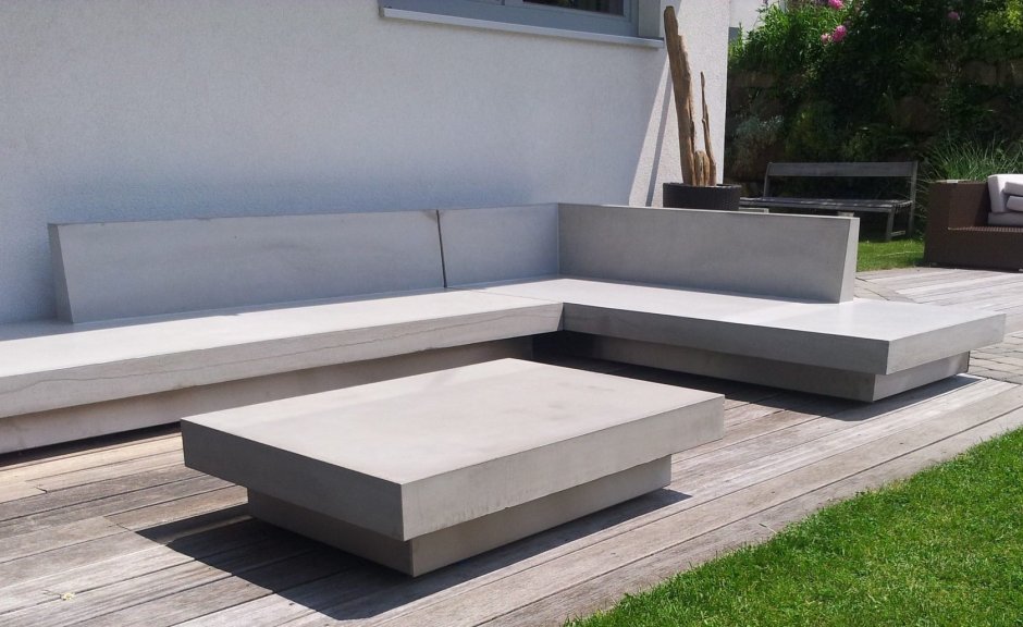 Мягкая мебель из бетона
