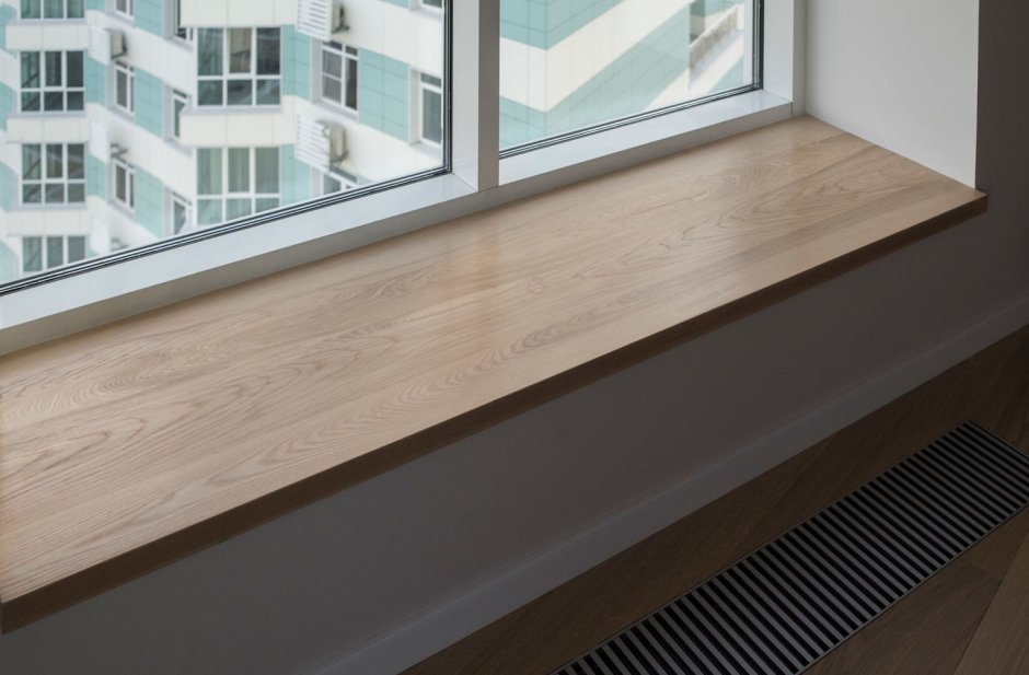 Подоконники из массива ясеня