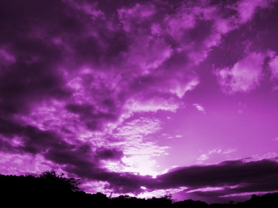 Фиолетовое небо Эстетика