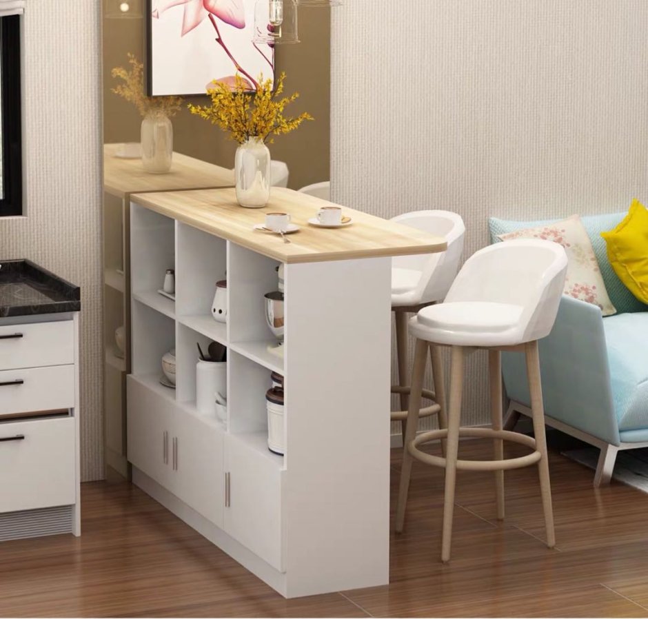 Кухня с барной стойкой вместо стола